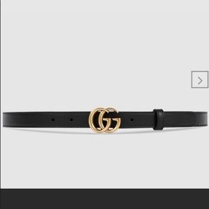 Black Gucci belt